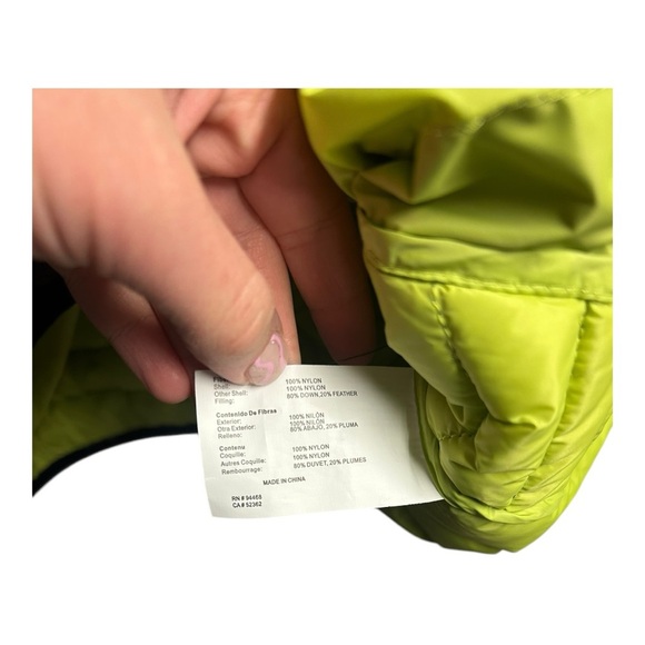 Halifax Traders Blue and Green Puffer Jacket with Quilted Design Size L - Picture 2 of 4